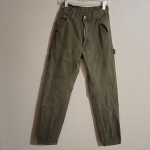 John Galt Green Utility Carpenter Pants Women's Size Small
